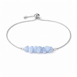 Blue Lace Agate Lariat Bracelet